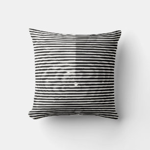 grunge art abstract rough random horizontal lines  cushion