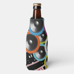 Grunge background bottle cooler