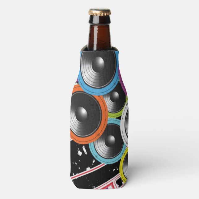 Grunge background bottle cooler (Bottle Front)