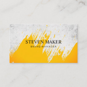 Grunge Background Expressive Brushed Business Card