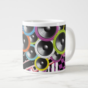 Grunge background large coffee mug