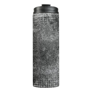 Grunge background of black and whiteabstract, aged thermal tumbler