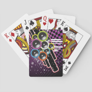 Grunge background playing cards
