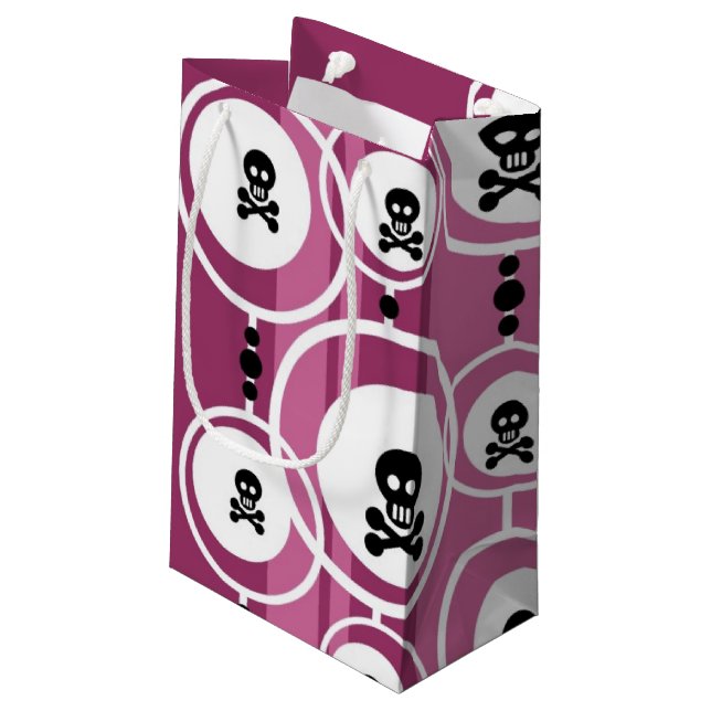 Grunge Background Small Gift Bag (Back Angled)