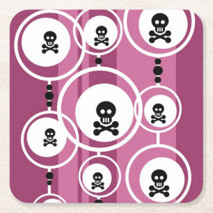 Grunge Background Square Paper Coaster