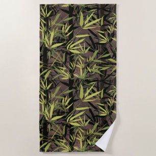 Grunge bamboo forest.  beach towel