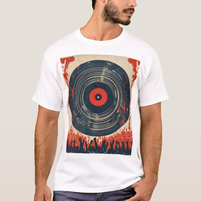 Grunge Band T-Shirt – Retro Punk Rock Style. (Front)