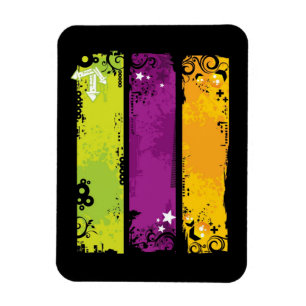 Grunge banners illustration magnet