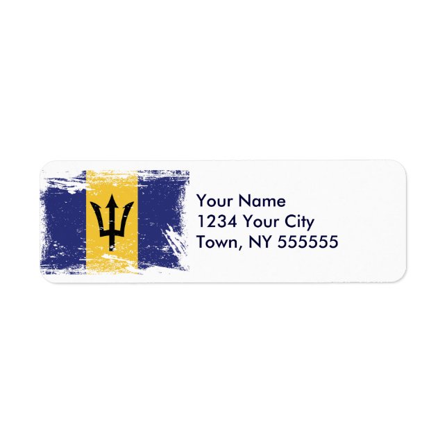 Grunge Barbados Flag (Front)