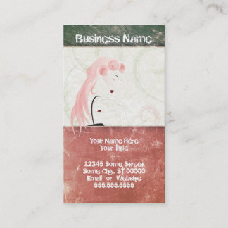 grunge beauty business card