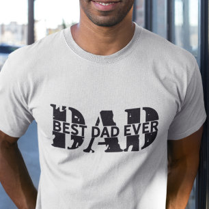 GRUNGE BLACK Best Dad Ever Father's Day T-Shirt
