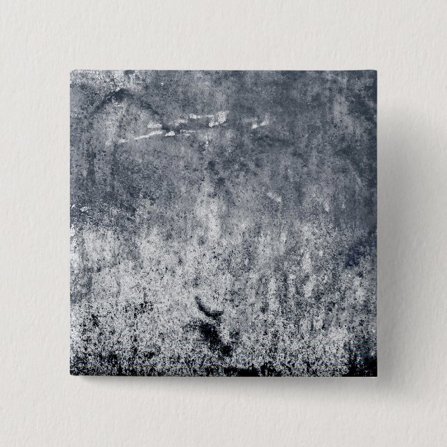 GRUNGE BLACK GREY GRAY DARK EMO SCARY RANDOM ABSTR 15 CM SQUARE BADGE (Front)