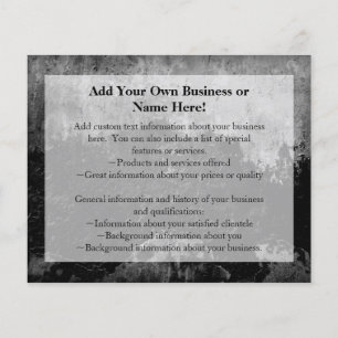 Grunge Black Paint Faux Finish Design Flyer