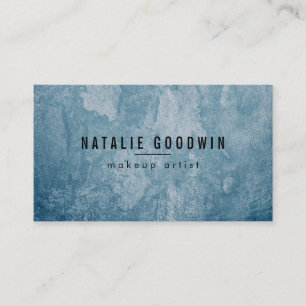 Grunge Blue Contemporary Business Card