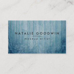 Grunge Blue Contemporary Lux Business Card