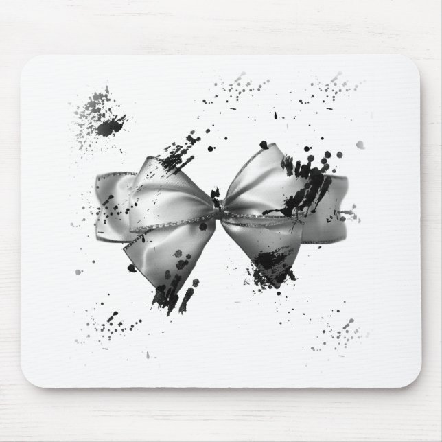 Grunge Bow Mouse Pad (Front)