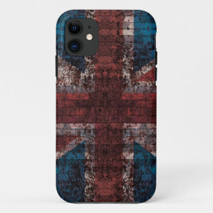 Grunge brick Union Jack i-phone case