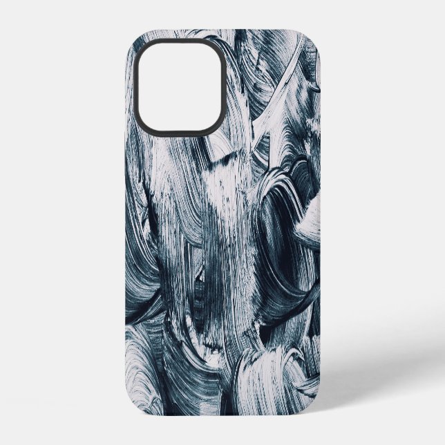 Grunge Brush Strokes, Abstract Background. iPhone Case (Back)