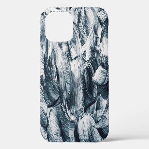 Grunge Brush Strokes, Abstract Background. iPhone 12 Case