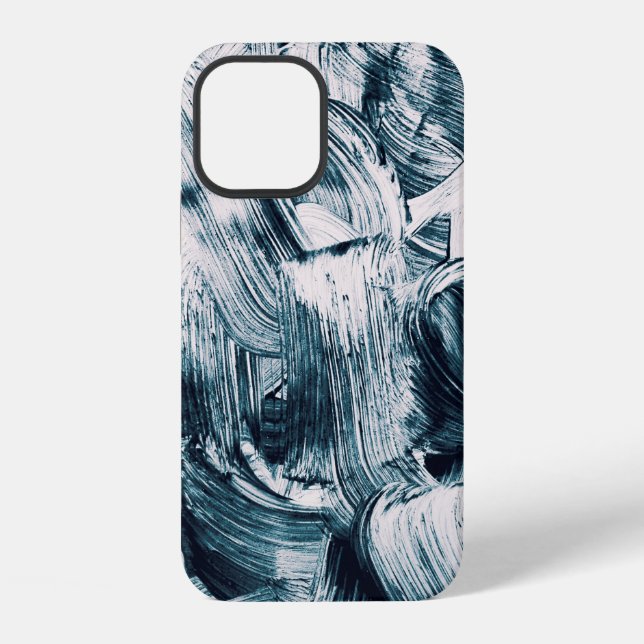 Grunge brush strokes background iPhone case (Back)