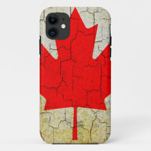 Grunge Canada flag Case-Mate iPhone Case