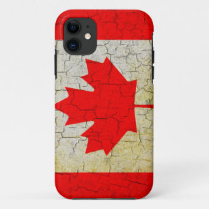 Grunge Canada flag Case-Mate iPhone Case