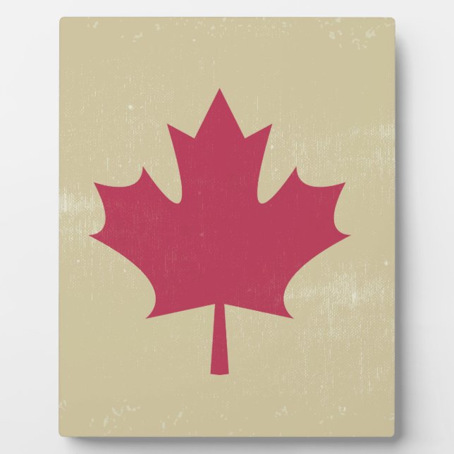 grunge canadian flag plaque (Front)