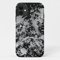 Grunge Chaos™ Black and White Paint iPhone 5 Case