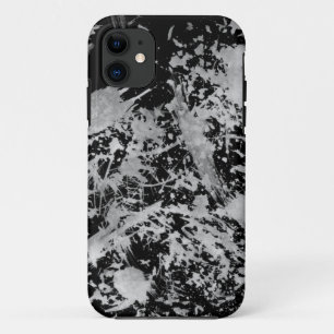 Grunge Chaos™ Black and White Paint iPhone 5 Case