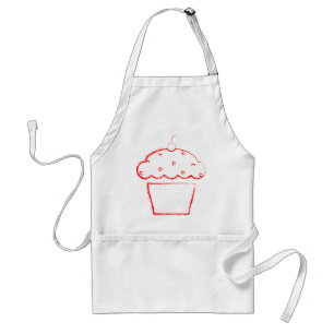 grunge cherry cupcake standard apron