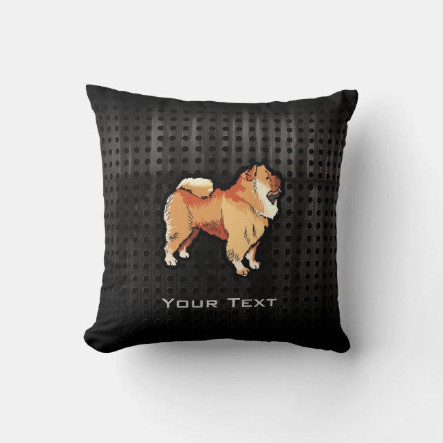 Grunge Chow Chow Cushion (Front)