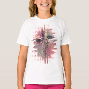 Grunge Christian words cross T-Shirt
