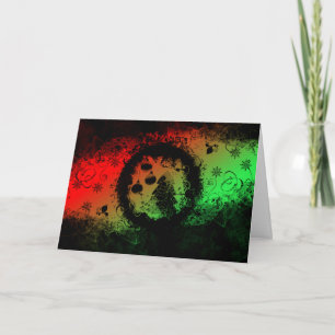 Grunge Christmas Holiday Card