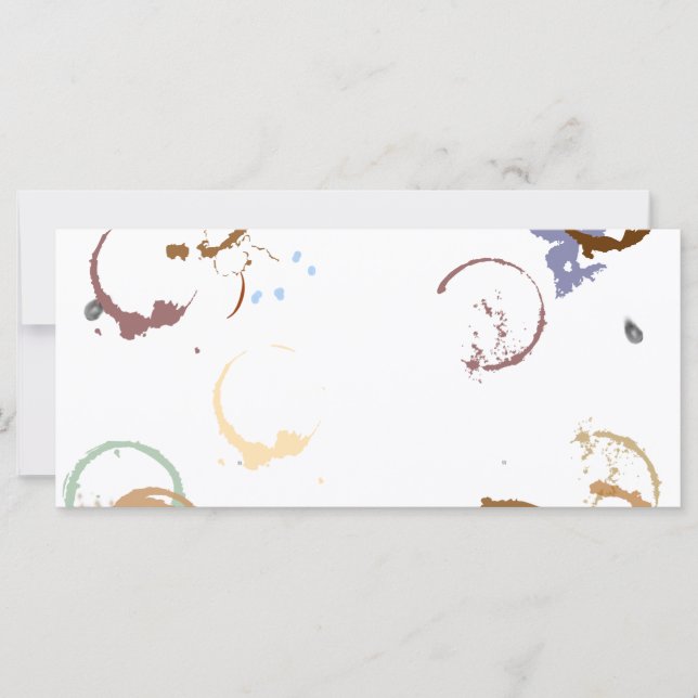 Grunge Coffstain Rack Card Template (Front)