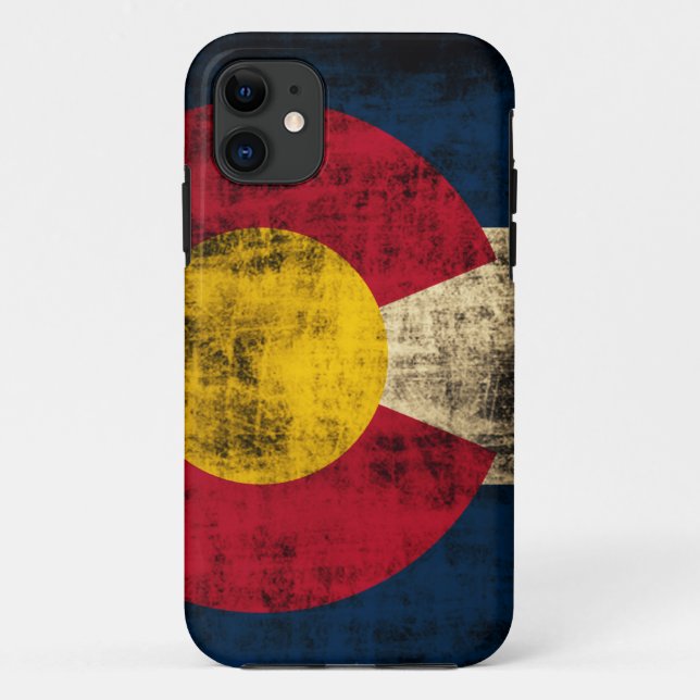 Grunge Colorado Flag Case-Mate iPhone Case (Back)