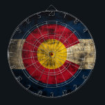 Grunge Colorado Flag Dartboard<br><div class="desc">Here we have our custom designed Grunge Colorado Flag Dart Board</div>