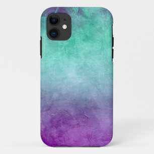 Grunge Colors - Teal & Purple Case-Mate iPhone Case