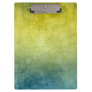 Grunge Colors - Yellow & Blue Clipboard