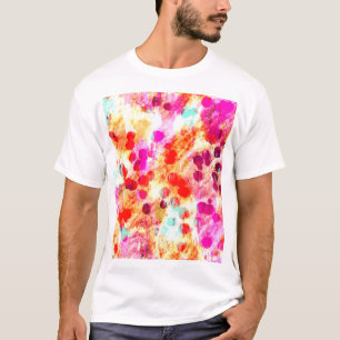 Grunge colour dot texture background T-Shirt