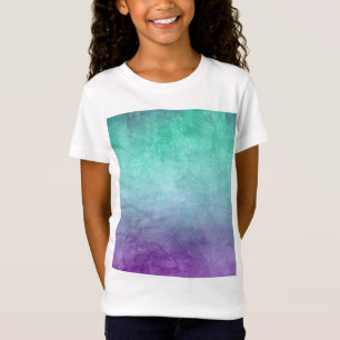 Grunge Colours - Teal & Purple T-Shirt