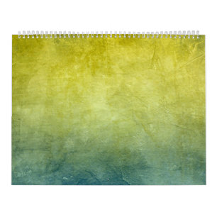Grunge Colours - Yellow & Blue Calendar