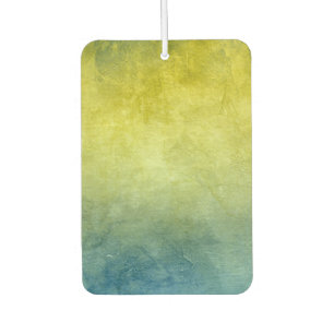 Grunge Colours - Yellow & Blue Car Air Freshener