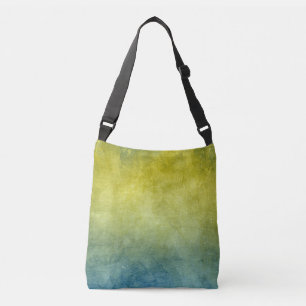 Grunge Colours - Yellow & Blue Crossbody Bag