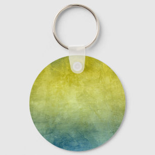 Grunge Colours - Yellow & Blue Key Ring