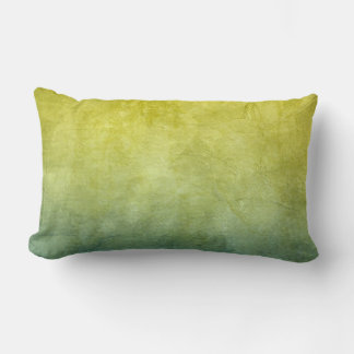 Grunge Colours - Yellow & Blue Lumbar Cushion