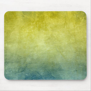 Grunge Colours - Yellow & Blue Mouse Pad