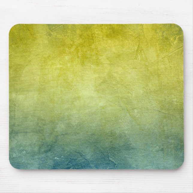 Grunge Colours - Yellow & Blue Mouse Pad (Front)