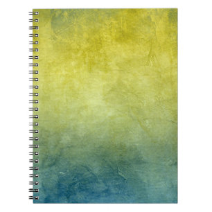Grunge Colours - Yellow & Blue Notebook