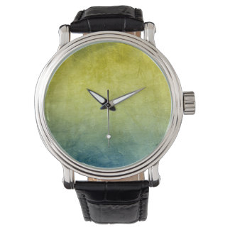 Grunge Colours - Yellow & Blue Watch