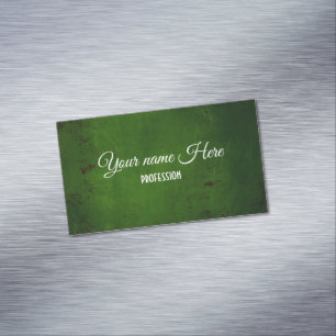 Grunge concrete texture magnetic business card